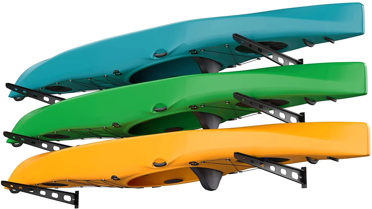 5 Pack Wall Mounted Kayak Rack 25" Arms E954984