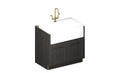 Solid Birch Farm Sink Base Cabinet with Veneered MDF Center Panel J3686