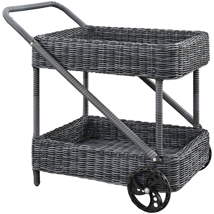 Gray Outdoor Patio Beverage Cart Z57651