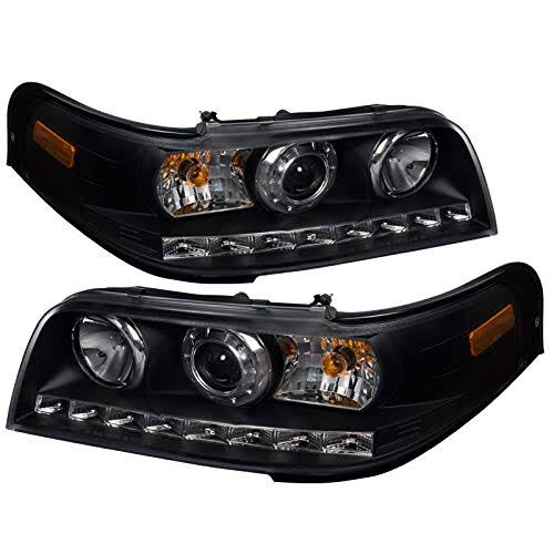 Black SMD LED Strip Projector Headlights G70656