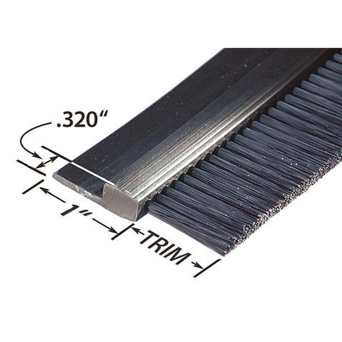 Stapled Set Strip Brush, PVC, Length 72 in Z66909