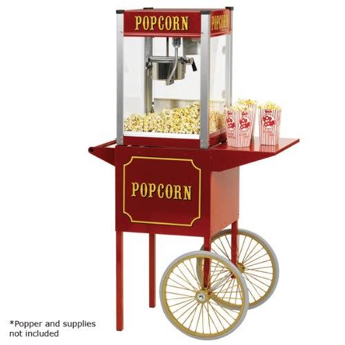 Small Popcorn Cart for 4-Ounce Poppers (Black / Chrome) Z2950