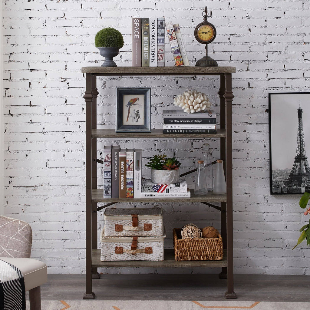 Steel Etagere Bookcase, 4 Shelves G526
