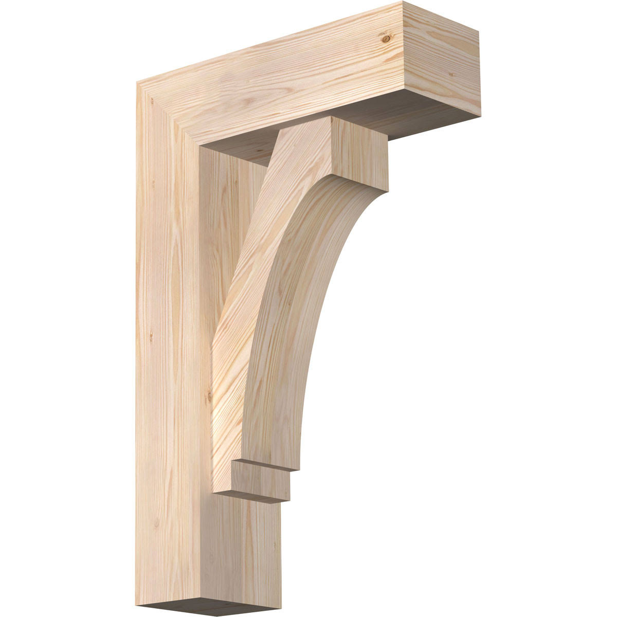 7 1/2x22W x 22x22D x 34x22H Douglas Fir Bracket W1599