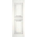 White Raised Panel Shutters Pair U533