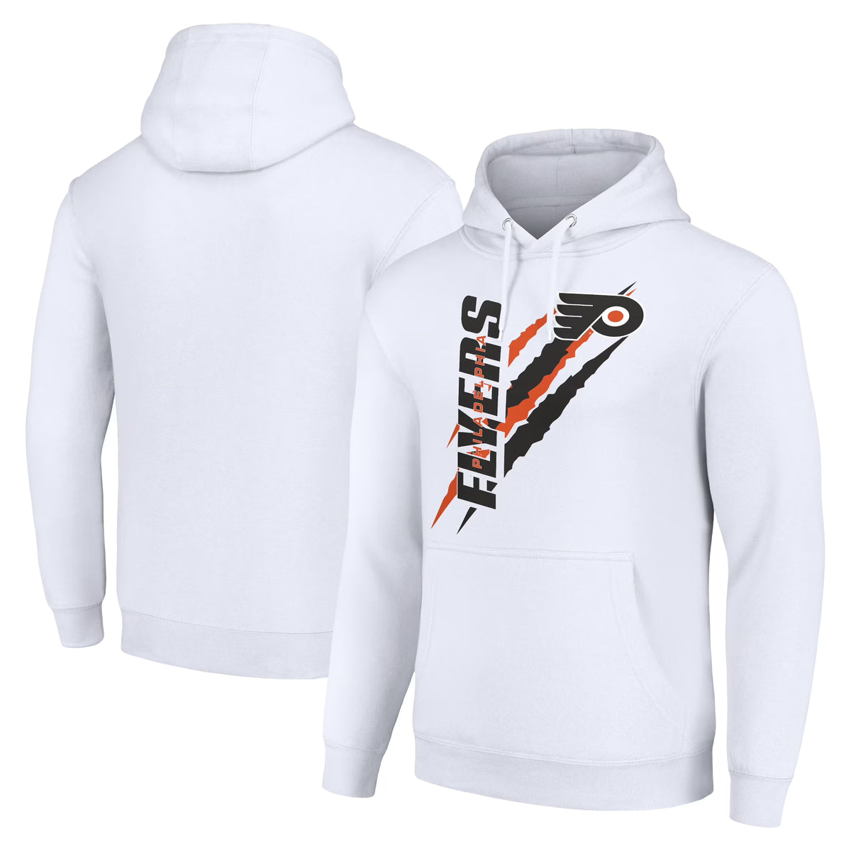 White Philadelphia Flyers Fleece Pullover Hoodie Q2320