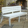 Olive Gray Distressed Garden Bench K2680