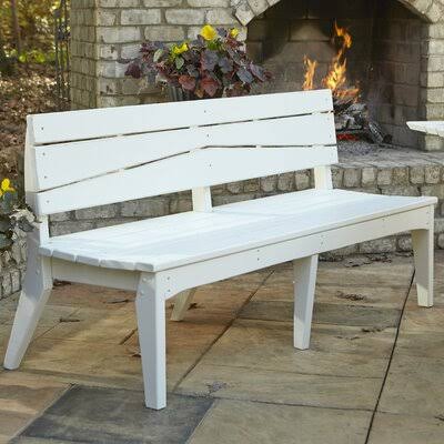 Olive Gray Distressed Garden Bench K2680