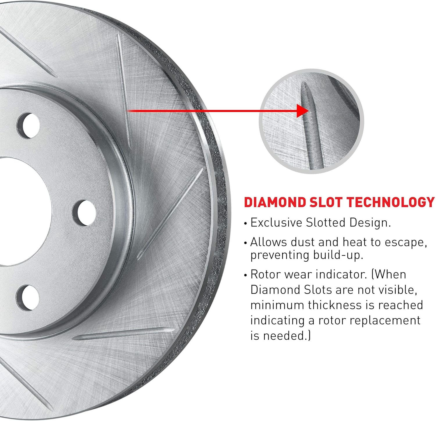 Slotted Brake Rotors Kit & Semi-Met Brake Pads P581409