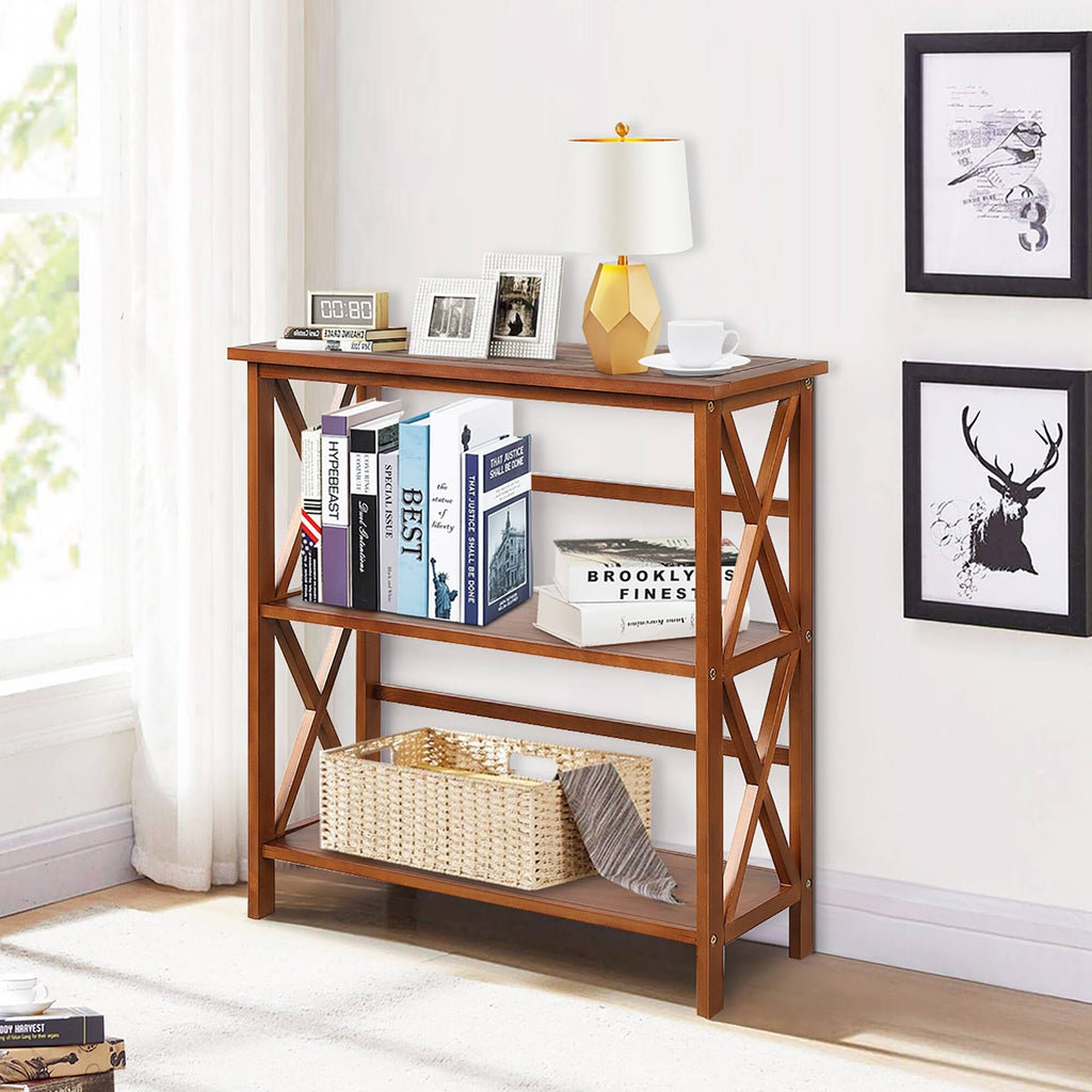 3-Tier Wooden Open Shelf Bookcase I312340