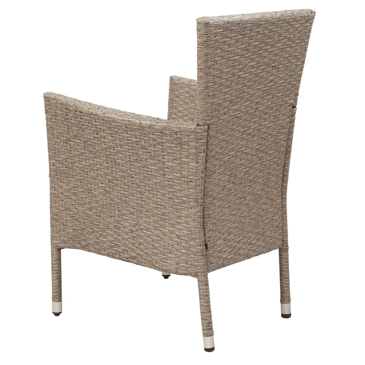 Beige-Brown 7 Piece Patio Wicker Dining Table J9868