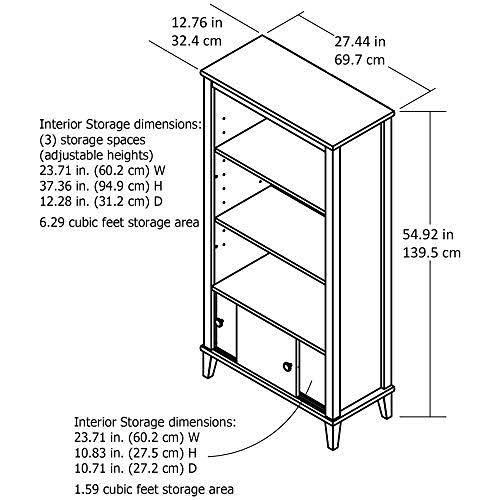 White Bookcase F32942