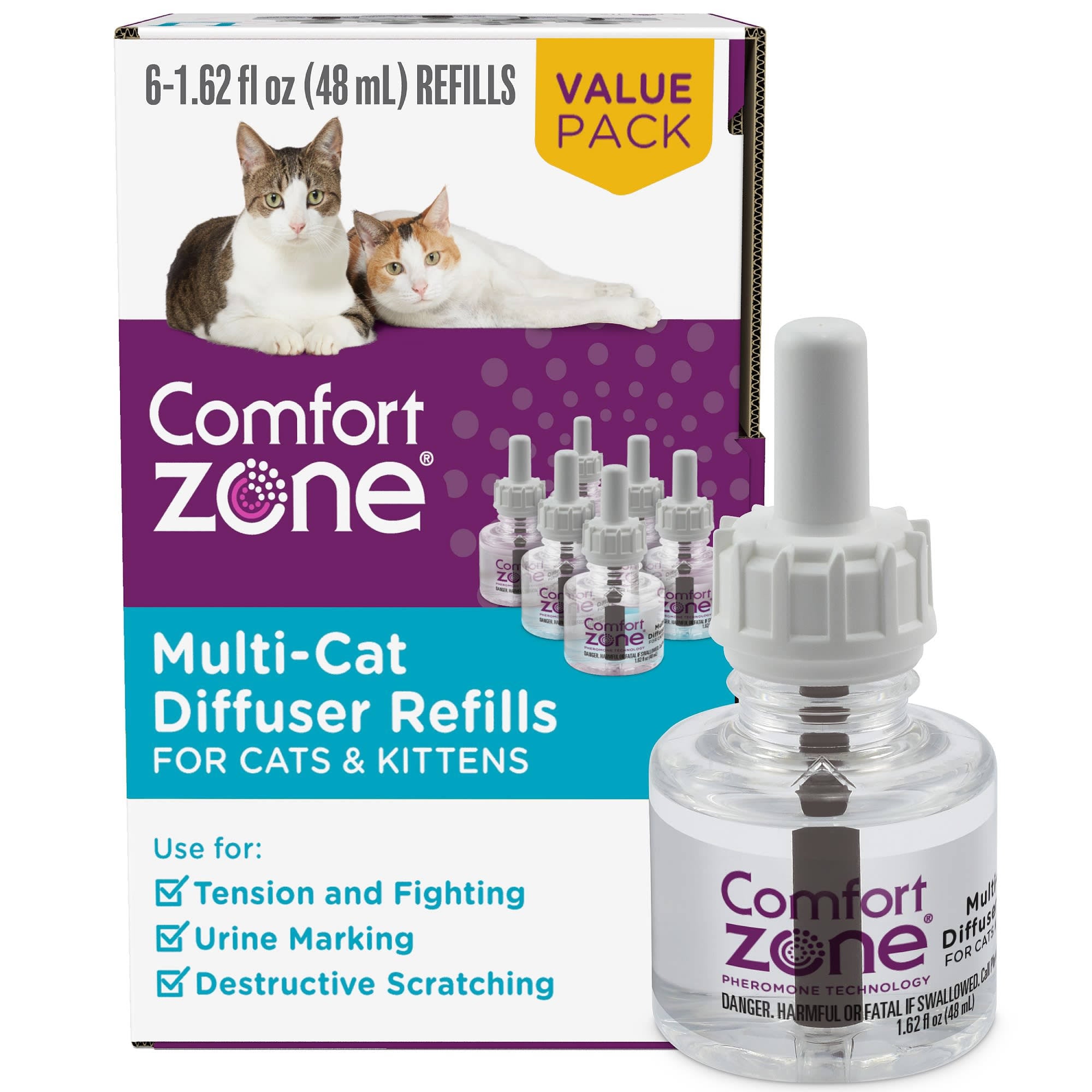 Comfort Zone Cat Multicat Diffuser Refill 6 Pack P71297