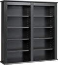 Black Double Wall Mounted Storage Cabinet Z5224