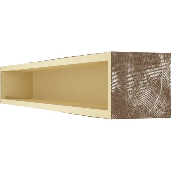 Vintage Mahogany Sandblasted Faux Wood Fireplace Mantel U284216