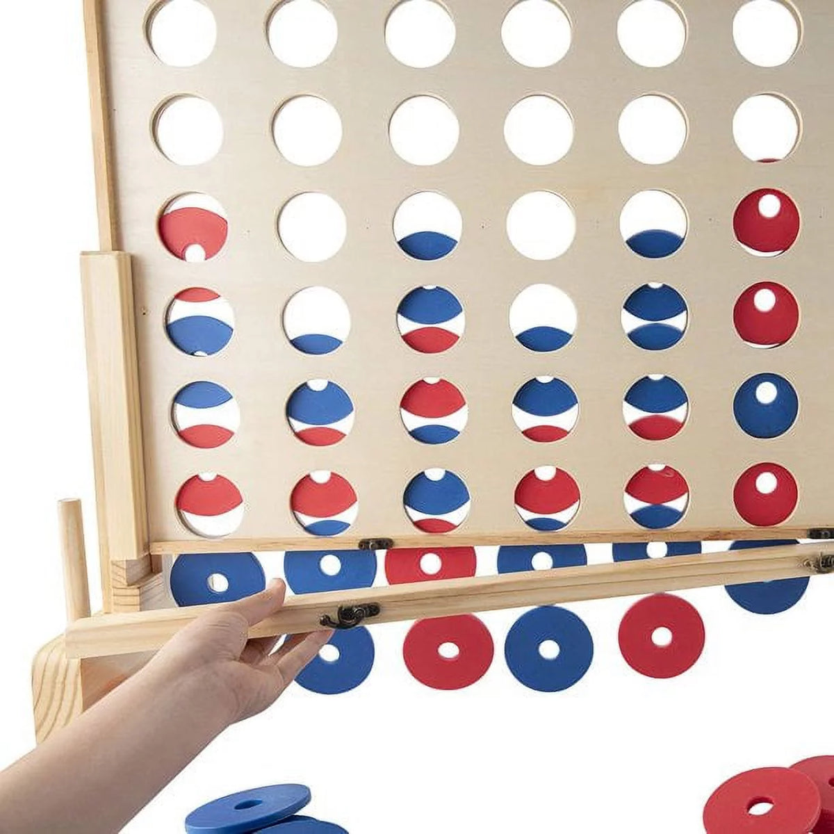 Giant Connect 4 Game - 4 in A Row Wooden Family Game Indoor/Outdoor Use C266540