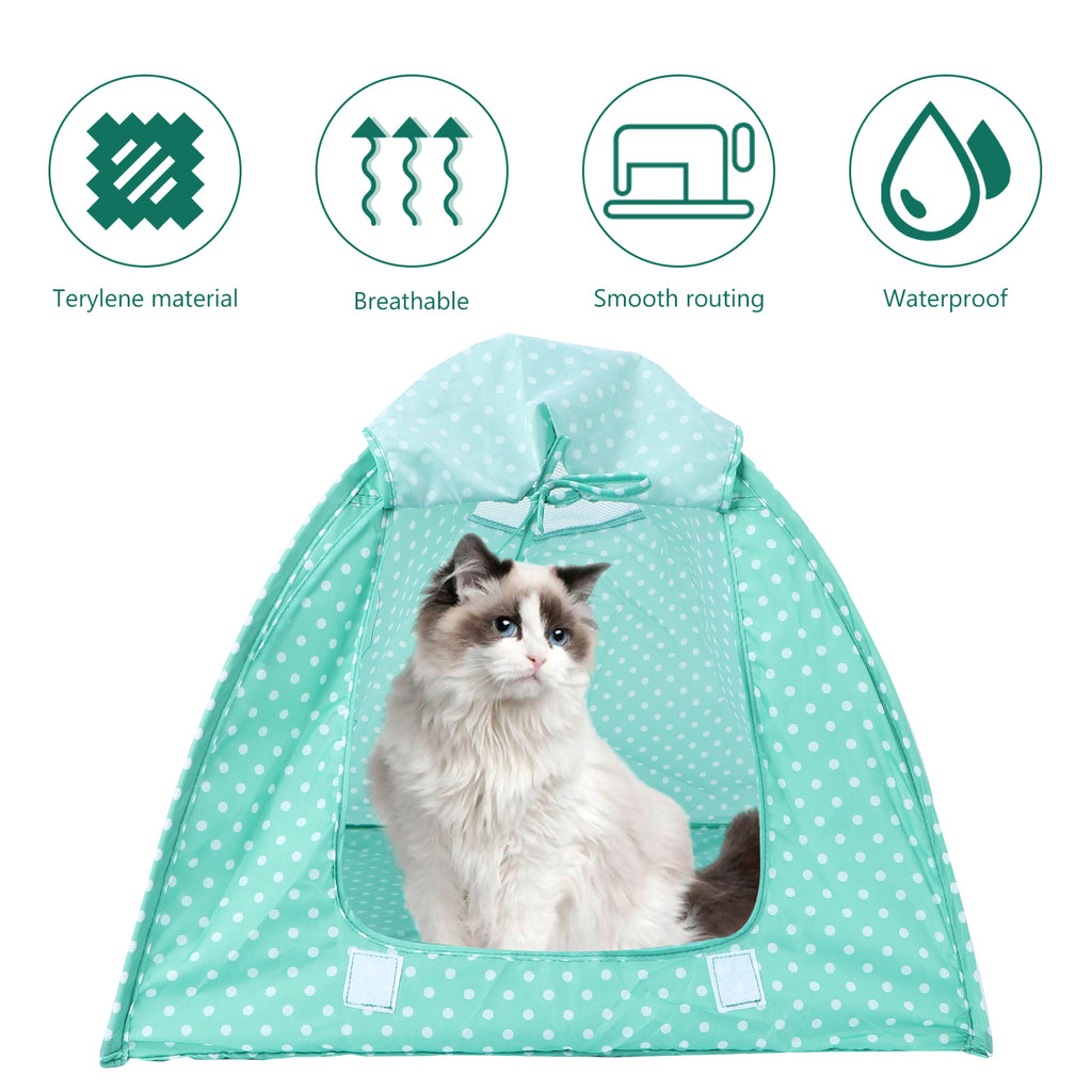 Green Waterproof Foldable Pet Tent P146