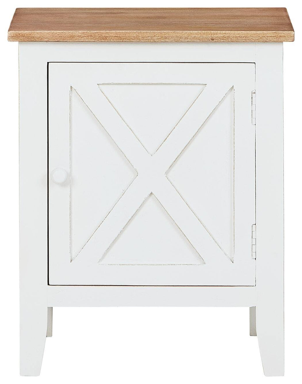 White and Brown Accent Cabinet G83850