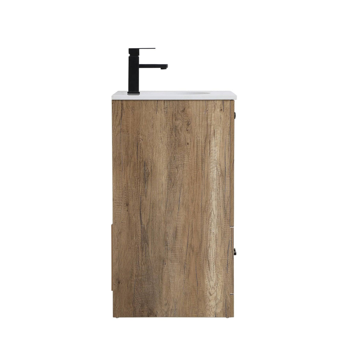 Farmhouse Vanity Cabinet Set with Top - 24 inch - Weathered Oak Z803599
