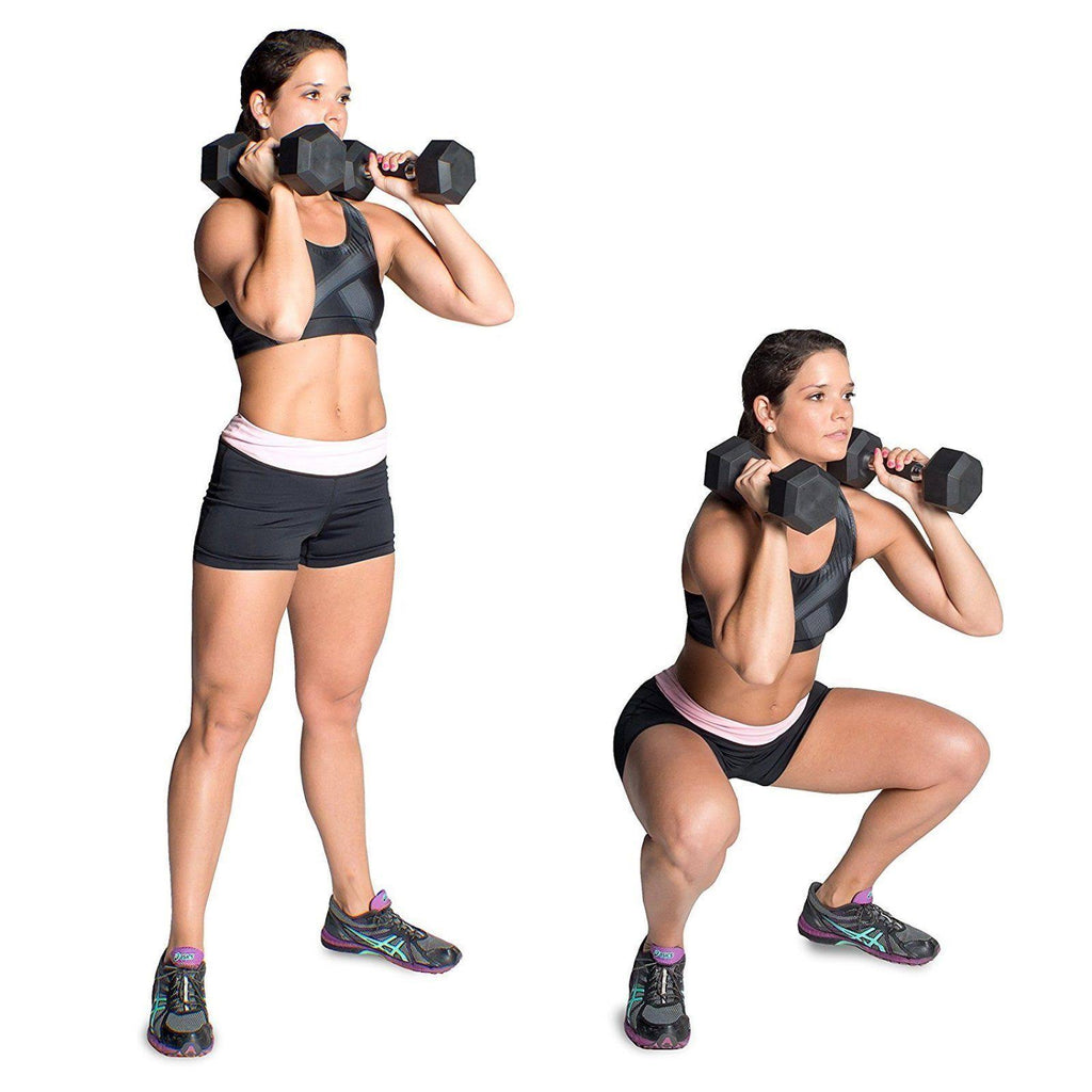 45 lb Coated Hex Dumbbell Q43115
