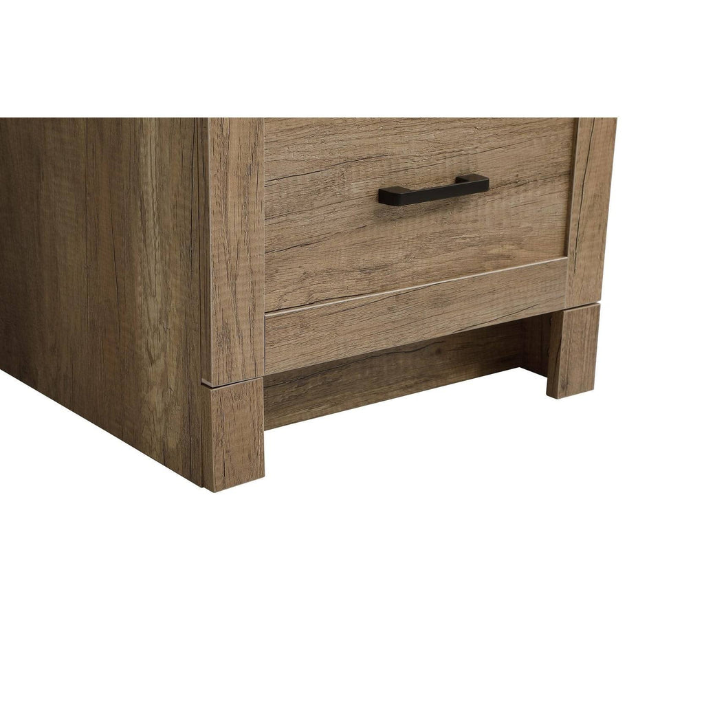 Farmhouse Vanity Cabinet Set with Top - 24 inch - Weathered Oak Z803599