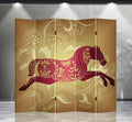 Lucky Horse Double Sided Canvas Room Divider Y71073