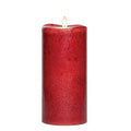 Red Mottled LED Pillar Candle, 8 in. R237486