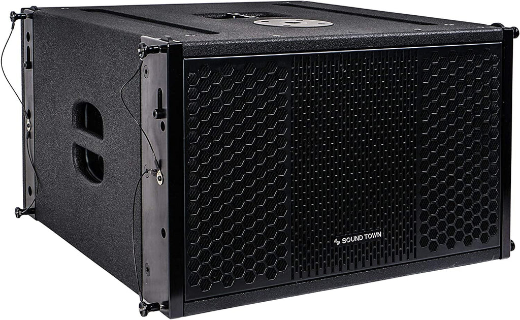 Line Array System with 10-inch Subwoofer and Four Dual 5-inch Speakers, Black B46557