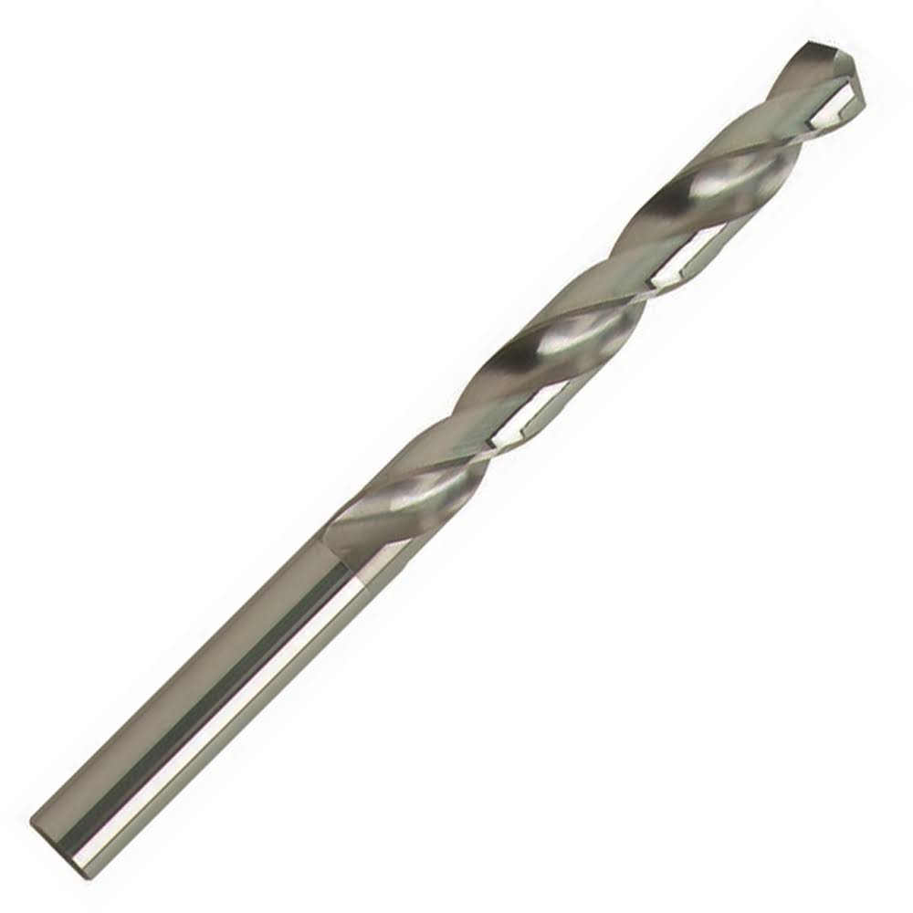 8.1mm Diameter Carbide Jobber Length Drill, Bright Finish, 75mm LOC, 117mm OAL V3822