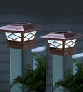 Copper Solar Post Cap Lights, Set of 2 T150