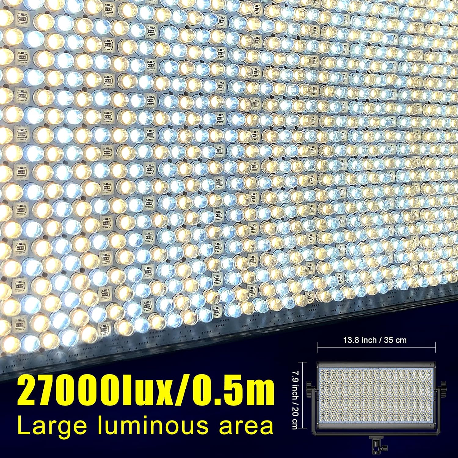 RGB LED Video Light 2 Packs 1128 Led Beads Q1899