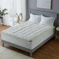 Reversible King Polyester Ivory Mattress Topper R443
