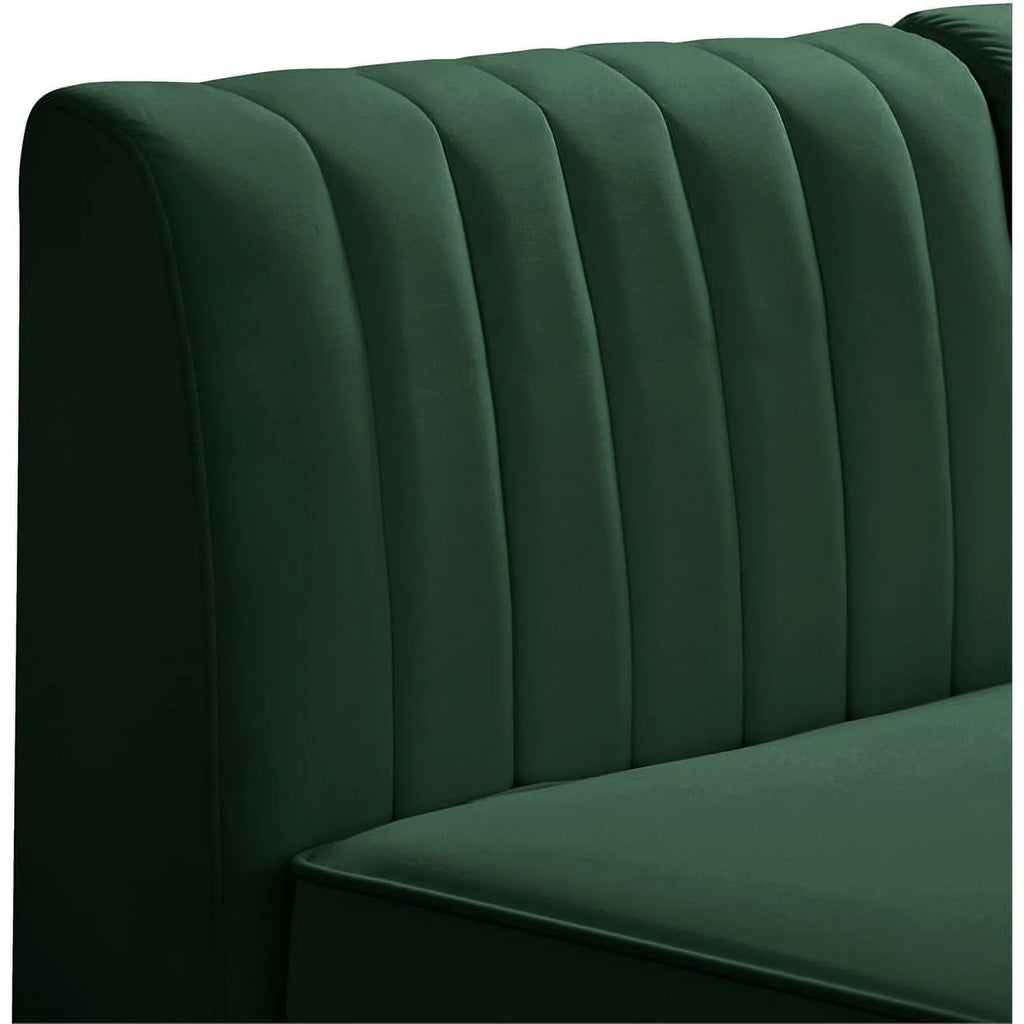 Green Velvet Modular Sectional C634143