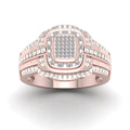 10k Rose Gold Halo Engagement Ring T5794