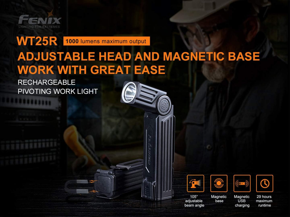 Rechargeable Handheld Worklight Flashlight with Battery, Pack of 2 N42616