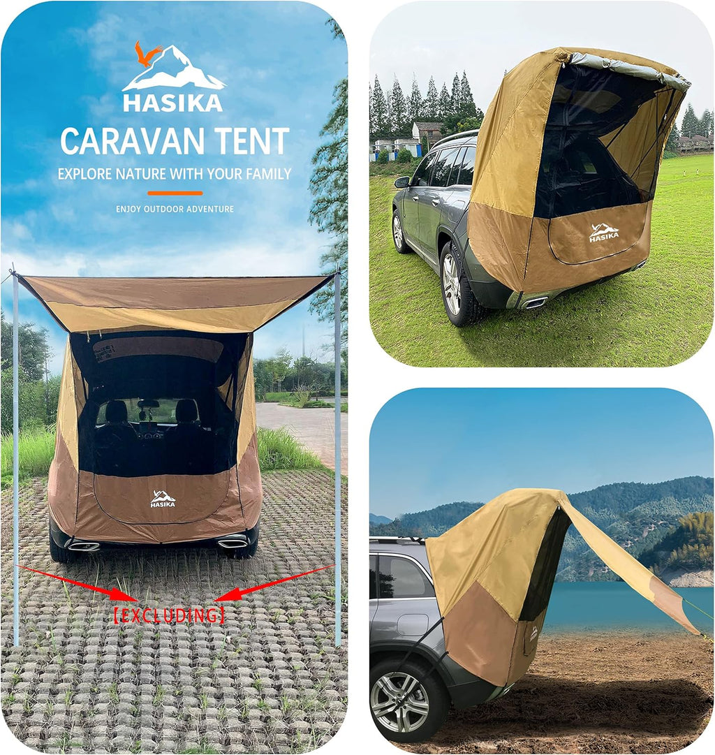 Yellow Waterproof 3000MM Tailgate Shade Awning Tent L914