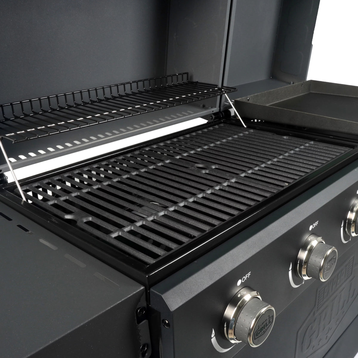 5 Burner Propane Gas Grill and Griddle, Black R371540