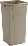 Beige 23 Gallon Square Tall Trash Cans, 4 Cans P240