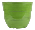 Dark Green 15" Glazed Plastic Planter Y795
