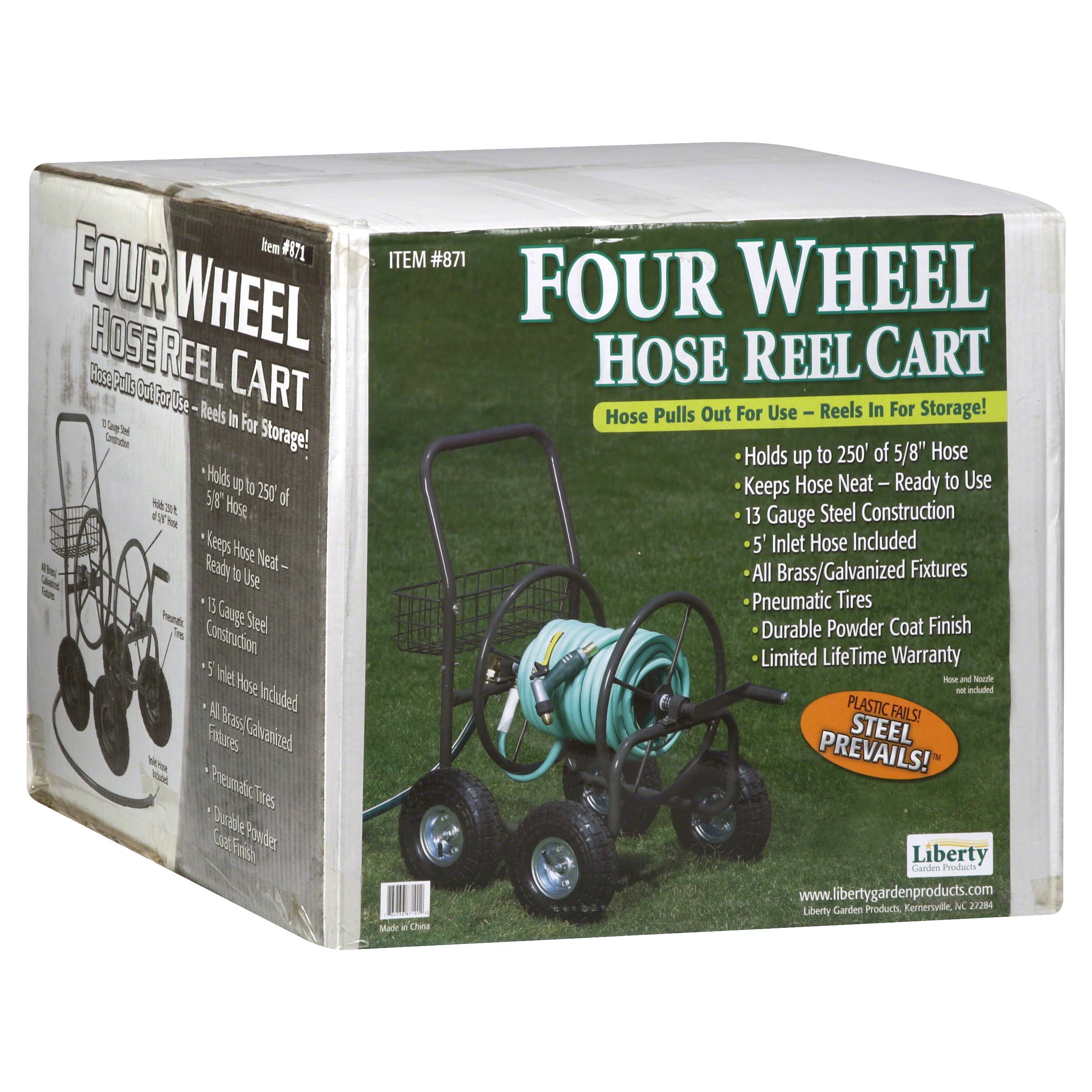 Hose Reel Cart, Four Wheel N781467