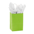 Small Lime Green Paper Shopping Bags - Case of 100 P727