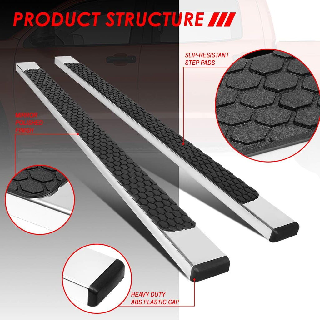 5 Inches Stainless Steel Polished Chrome Step Nerf Bar Running Boards R8844