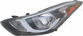 Driver Side Headlight for Hyundai Elantra 2014 2015 2016 C951262