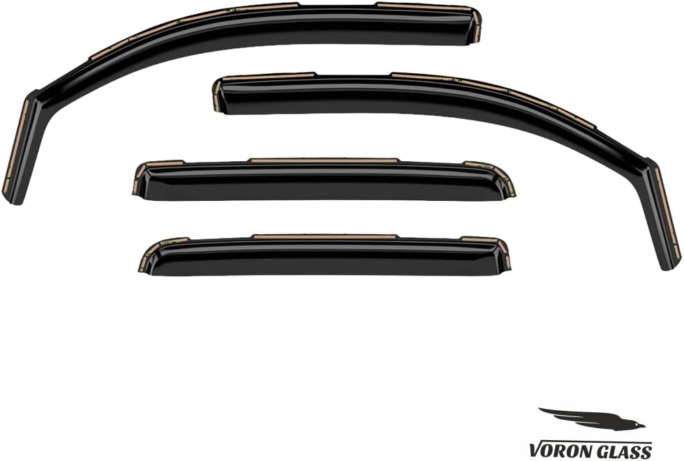 Rain Guards for Trucks Chevrolet Silverado GMC Sierra 2014-2018 Crew Cab, 4 Pieces H91272