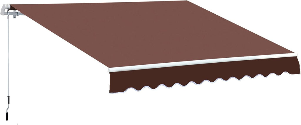 Light Grey Retractable Patio Awning Canopy K4059
