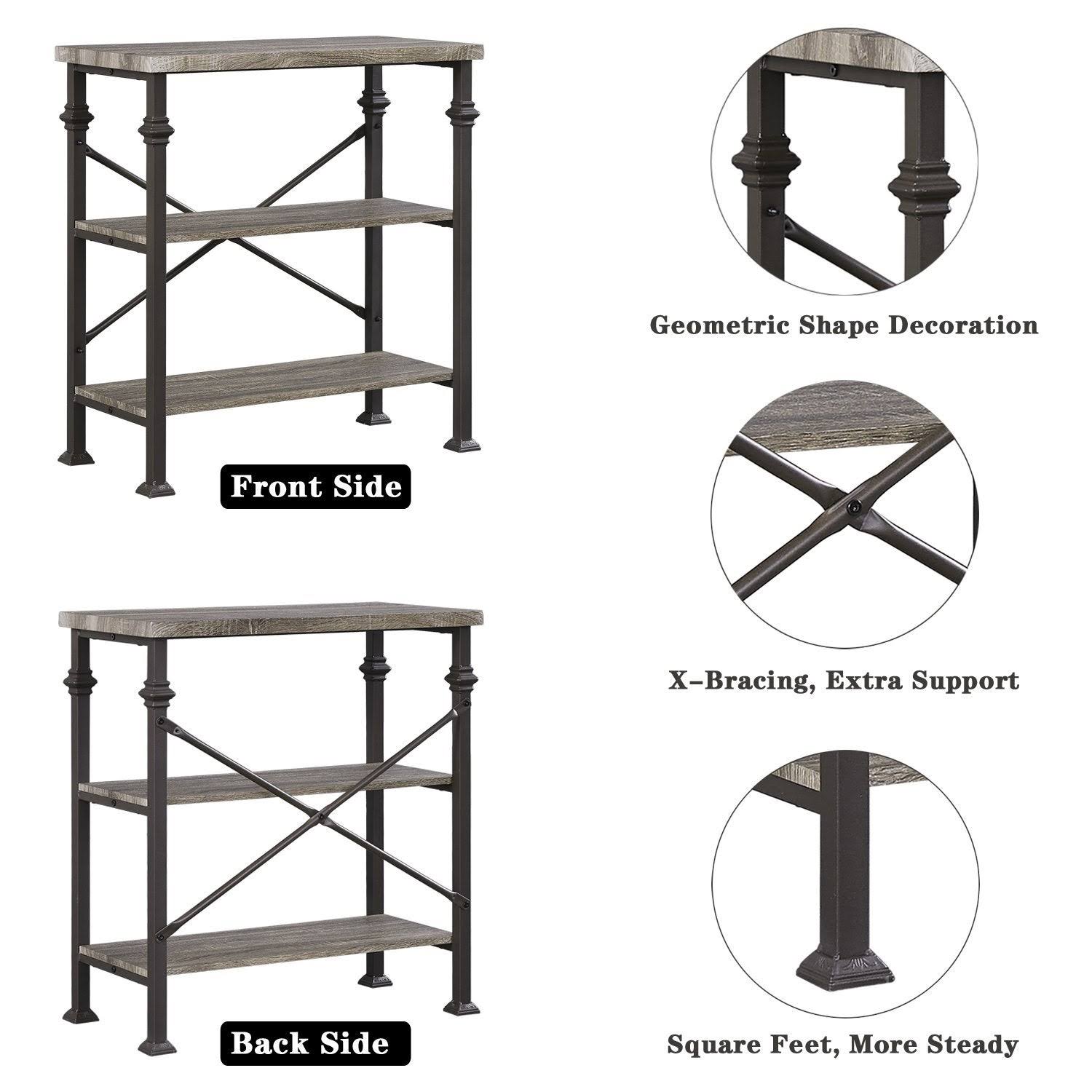 Steel Etagere Bookcase, 4 Shelves G526