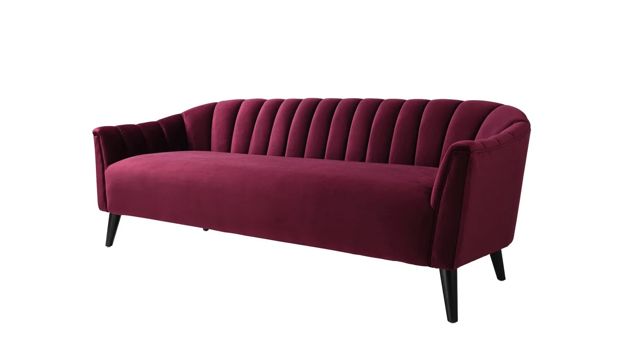 Burgundy Accent Sofa M651