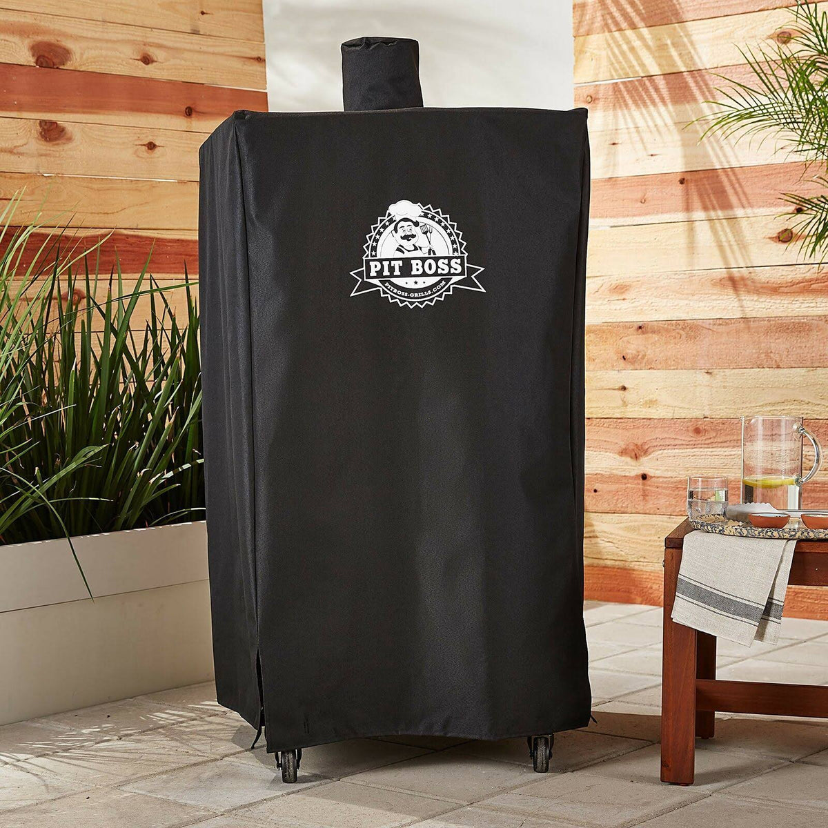 Black Wood Pellet Vertical Smoker Cover R39516