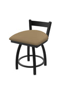 18x22 Low Back Swivel Vanity Stool with Black Wrinkle Finish K453871