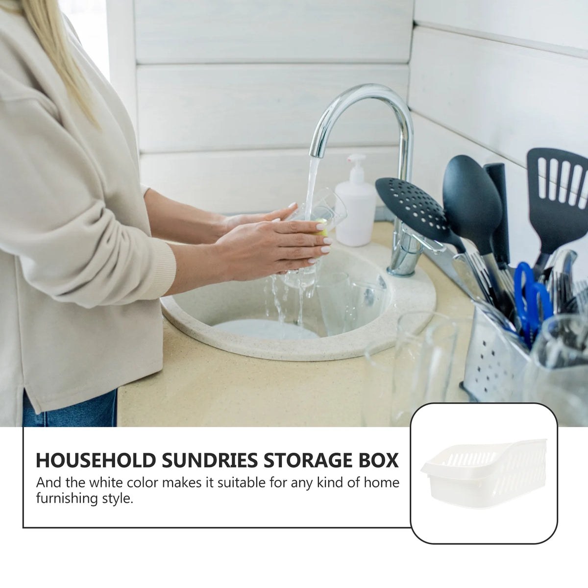 White Storage Basket Toy Bins Z421